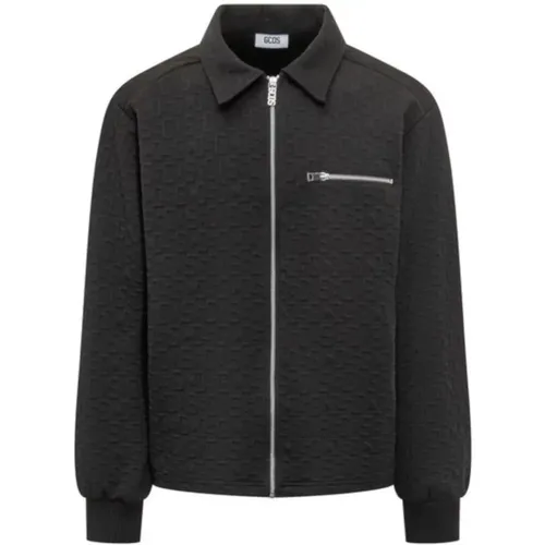 Light Jackets, male, , Size: M Monogram Track Jacket - Gcds - Modalova