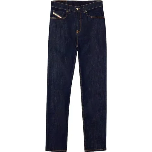 Dunkelblaue Slim-Fit Jeans aus Baumwollmischung - Diesel - Modalova