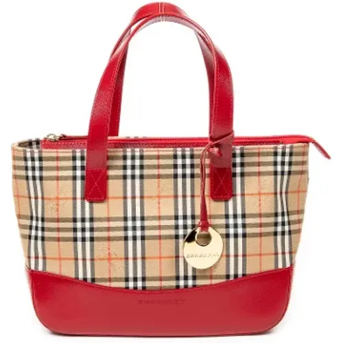 Pre-owned Tote Bags, female, , Size: ONE SIZE Pre-owned Canvas totes - Burberry Vintage - Modalova