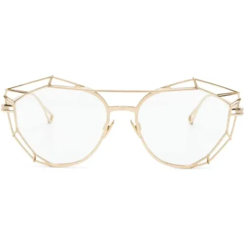 Gold Optical Frame with Original Accessories , unisex, Sizes: 55 MM - Cazal - Modalova