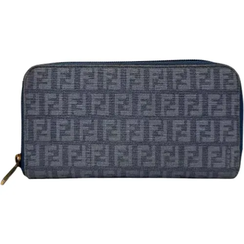 Pre-owned Wallets, female, , Size: ONE SIZE Pre-owned Canvas wallets - Fendi Vintage - Modalova