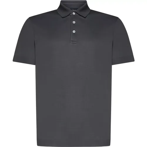 Cotton Polo Collar T-shirts and Polos , male, Sizes: 3XL - Herno - Modalova