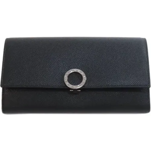 Pre-owned Wallets, female, , Size: ONE SIZE Pre-owned Leather wallets - Bvlgari Vintage - Modalova