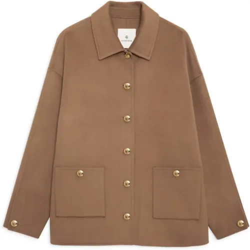 Light Jackets, female, , Size: M Luca Jacket Cashmere Blend - Anine Bing - Modalova