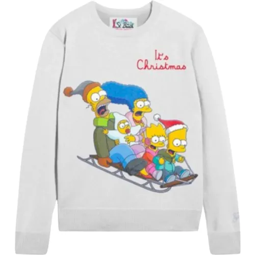 Simpson Christmas Edition Cashmere Sweater , female, Sizes: M, L - MC2 Saint Barth - Modalova