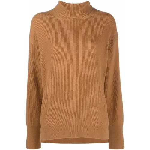 Turtlenecks, female, , Size: XS Wool/Cashmere Sweater Long Sleeve Logo - Nanushka - Modalova