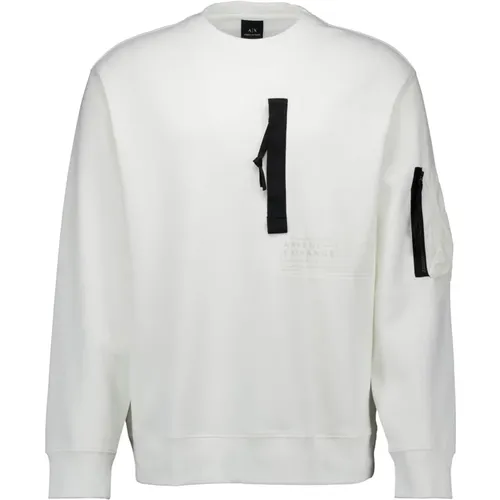 Off 3Dzmjj Zjxlz Sweater , male, Sizes: L, M - Armani Exchange - Modalova