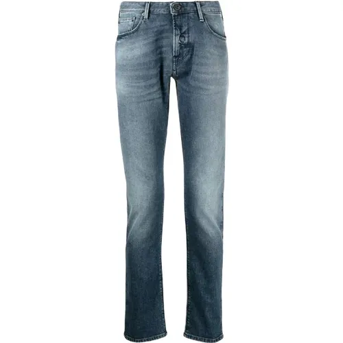 Slim Fit Denim Jeans for Men , male, Sizes: W32, W33, W28, W29 - Emporio Armani - Modalova