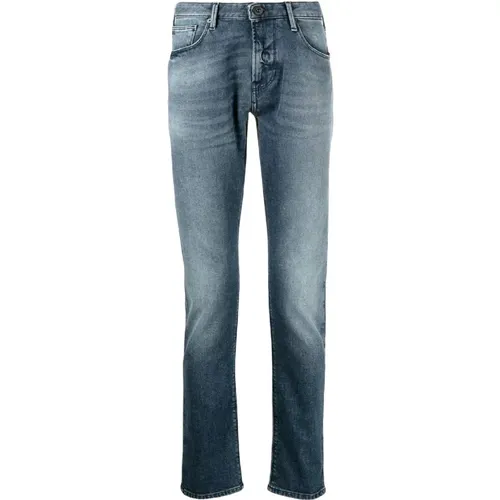 Slim Fit Denim Jeans for Men , male, Sizes: W33, W31, W29 - Emporio Armani - Modalova