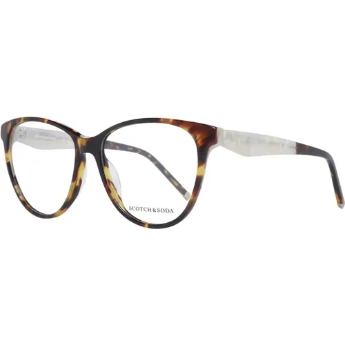 Glasses, female, , Size: ONE SIZE Oval Acetate Women Optical Frames - Scotch & Soda - Modalova