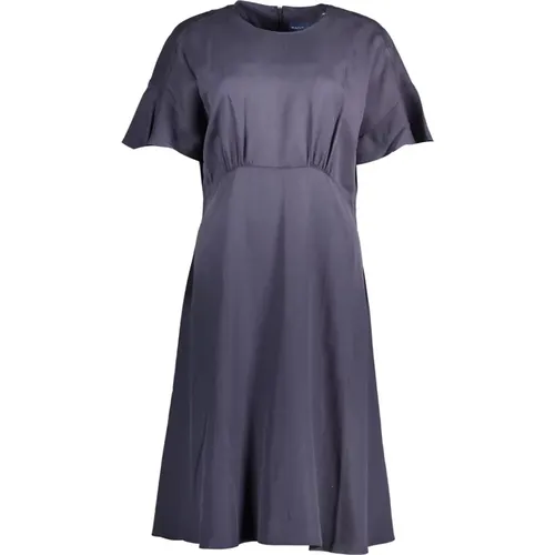 Blau Elees Kleid mit kurzen Ärmeln , Damen, Größe: 2XS - Gant - Modalova