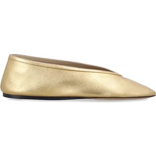 Gold Closed Shoes Luna Slipper , female, Sizes: 5 UK, 7 UK, 6 UK, 4 UK, 3 UK - Le Monde Beryl - Modalova