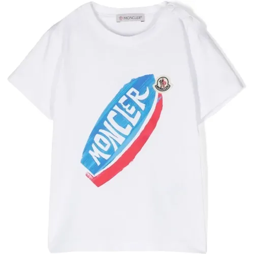 SS T-Shirt , unisex, Sizes: 2 Y - Moncler - Modalova