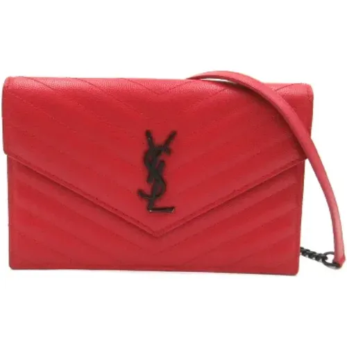 Pre-owned Cross Body Bags, female, , Size: ONE SIZE Pre-owned Leather shoulder-bags - Yves Saint Laurent Vintage - Modalova