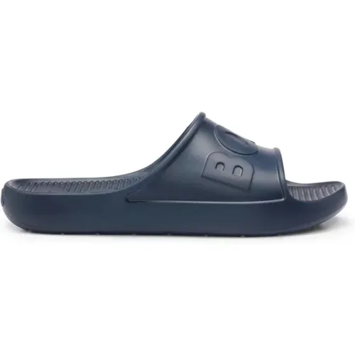 Sliders, male, , Size: 6 US Slip-On Men's Slippers - Hugo Boss - Modalova