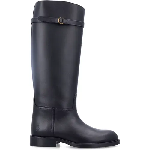 Leather Polo Riding Boots , female, Sizes: 3 1/2 UK, 4 UK - Ralph Lauren - Modalova