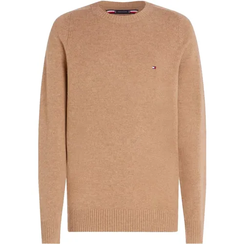 Sweater Lambswool Crewneck , male, Sizes: M, XL, 2XL - Tommy Hilfiger - Modalova