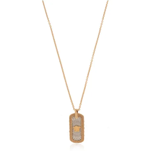 Necklaces, male, , Size: ONE SIZE Necklace with pendant - Versace - Modalova