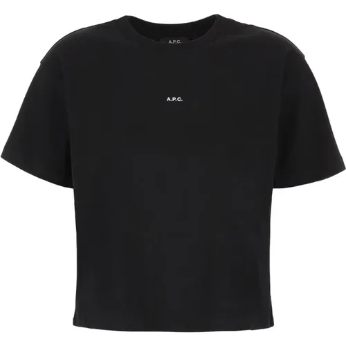 Lässiges Baumwoll T-Shirt , Damen, Größe: L - A.p.c. - Modalova