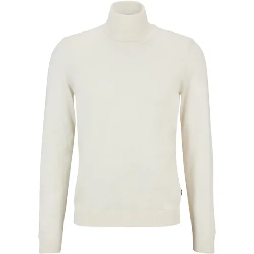 Turtlenecks, male, , Size: XL Slim-Fit Virgin Wool Rollneck Sweater - Boss - Modalova