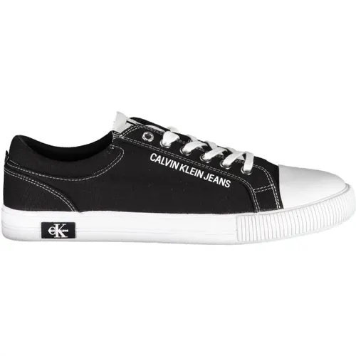 Herren Schwarzer Sportlicher Schnürsneaker , Herren, Größe: 45 EU - Calvin Klein - Modalova