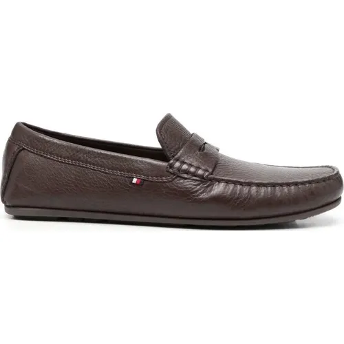 Casual driver mocasins , male, Sizes: 10 UK - Tommy Hilfiger - Modalova