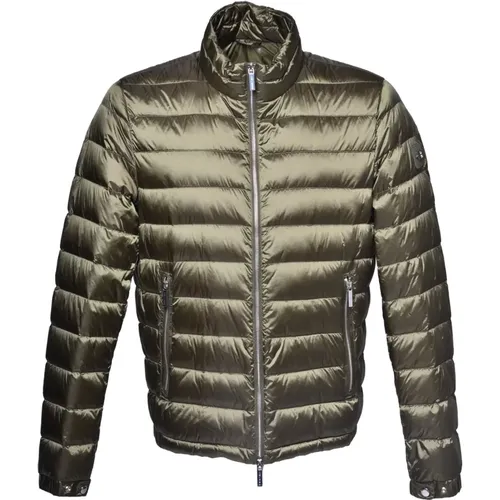 Down jacket in military nylon , male, Sizes: 2XL, L, XL, 3XL - Baldinini - Modalova
