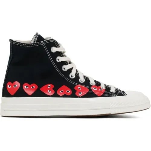 Heart High Top Sneakers , female, Sizes: 7 UK, 5 1/2 UK, 9 UK, 8 1/2 UK, 8 UK - Comme des Garçons - Modalova