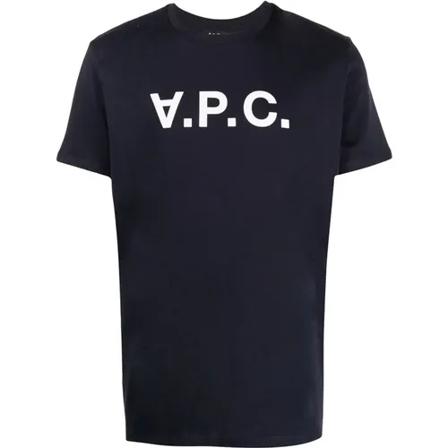 T-Shirt mit bedrucktem Logo , Herren, Größe: M - A.p.c. - Modalova
