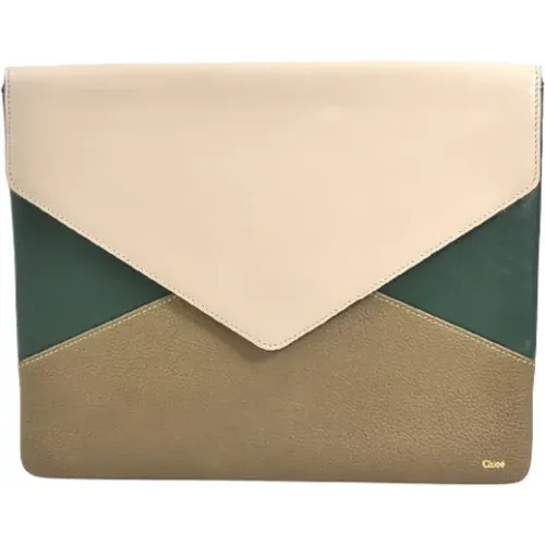 Pre-owned Leather clutches , female, Sizes: ONE SIZE - Chloé Pre-owned - Modalova