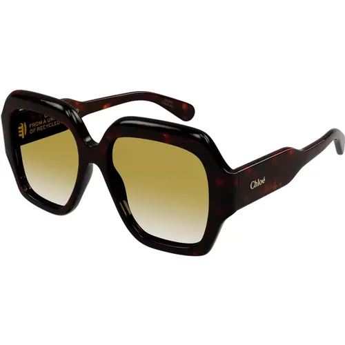 Stylische Ch0154S Sonnenbrille , Damen, Größe: 56 MM - Chloé - Modalova