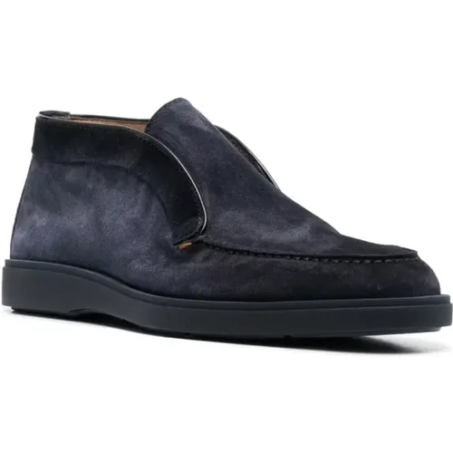 Ankle Boots, male, , Size: 7 1/2 US Slip-On Ankle Boots - Santoni - Modalova