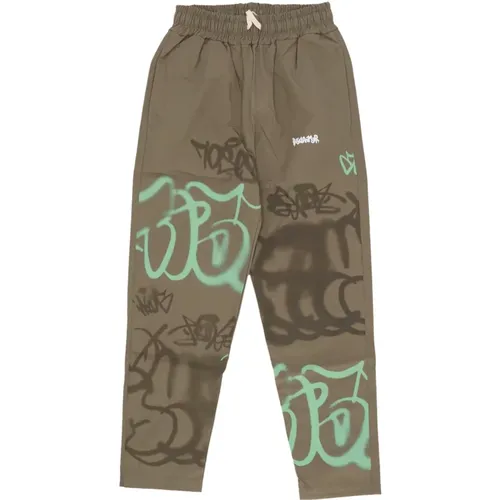 Sweatpants, male, , Size: XL Logo Sage Cotton Pants - Disclaimer - Modalova