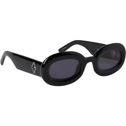 Retro Oval Sunglasses with Logo Cut-Out , unisex, Sizes: 50 MM - Marcelo Burlon - Modalova