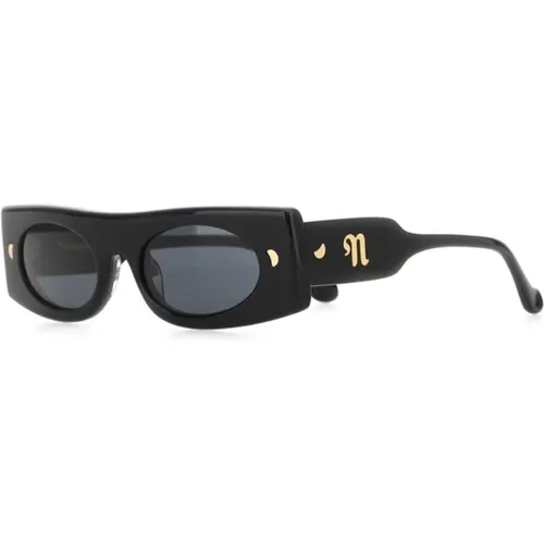 Schwarze Bioacetat Ruthie Sonnenbrille - Nanushka - Modalova