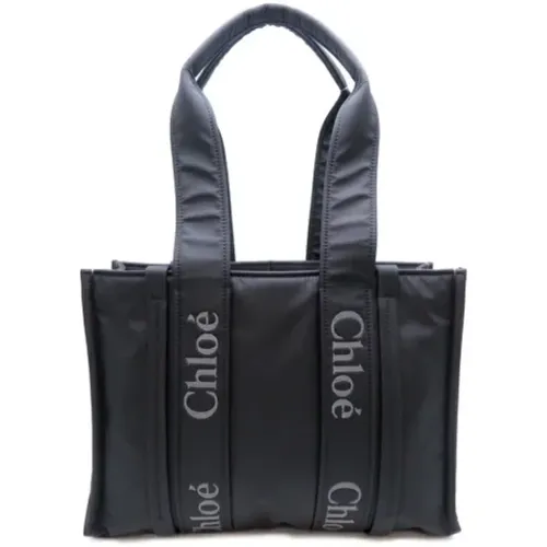 Pre-owned Tote Bags, female, , Size: ONE SIZE Pre-owned Nylon handbags - Chloé Pre-owned - Modalova