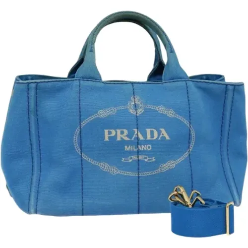 Pre-owned Tote Bags, female, , Size: ONE SIZE Pre-owned Canvas totes - Prada Vintage - Modalova