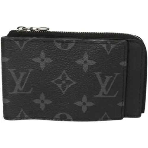 Pre-owned Wallets, male, , Size: ONE SIZE Pre-owned Monogram Eclipse Bi-fold Wallet - Louis Vuitton Vintage - Modalova