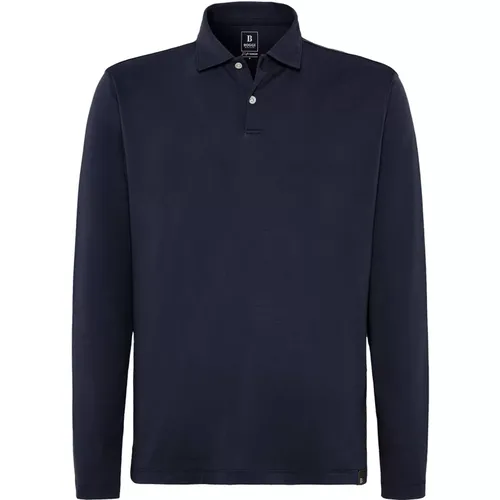 Polo Shirt aus einer Baumwollmischung in hochwertigem Jersey, reguläre Passform , Herren, Größe: M - Boggi Milano - Modalova