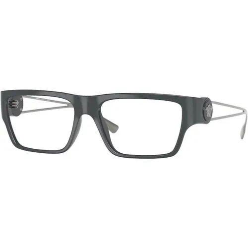 Stylish Grey Eyeglasses Frame , unisex, Sizes: 56 MM - Versace - Modalova