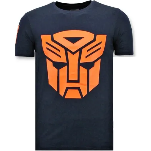Cooles T-Shirt Männer - Transformers Print , Herren, Größe: M - Local Fanatic - Modalova