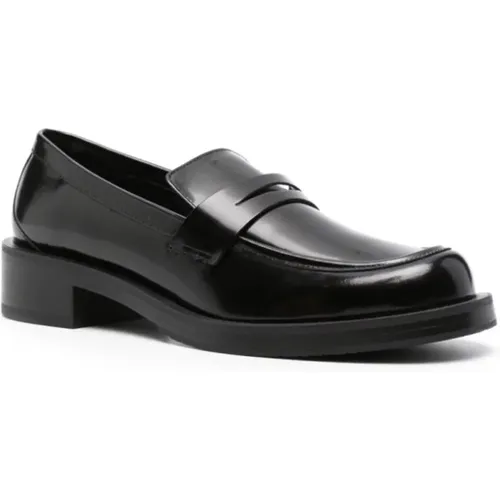 Schwarze flache Schuhe , Damen, Größe: 37 EU - Stuart Weitzman - Modalova