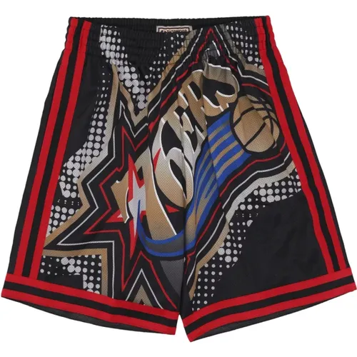 Sportswear, male, , Size: M NBA Big Face Basketball Shorts Black - Mitchell & Ness - Modalova