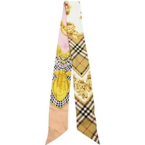 Pre-owned Scarves, female, , Size: ONE SIZE Pre-owned Fabric scarves - Burberry Vintage - Modalova