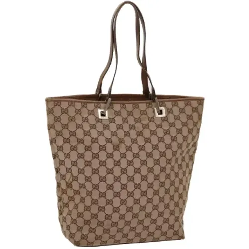 Pre-owned Tote Bags, female, , Size: ONE SIZE Pre-owned Canvas totes - Gucci Vintage - Modalova