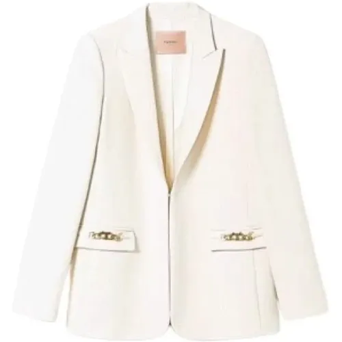 Refined Blazer with Chain Details , female, Sizes: S, XS, 2XS, M - Twinset - Modalova