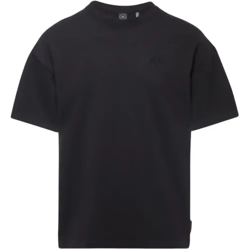 Schwarzes Henri T-Shirt , Herren, Größe: M - Moose Knuckles - Modalova