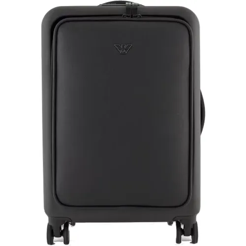 Cabin Bags, unisex, , Size: ONE SIZE Unisex Trolley with Saffiano Detail - Emporio Armani - Modalova