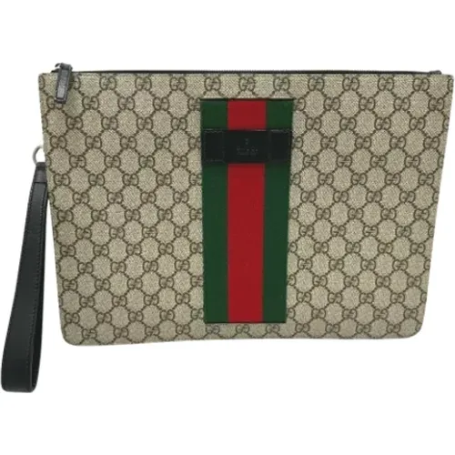 Pre-owned Clutches, female, , Size: ONE SIZE Pre-owned Canvas gucci-bags - Gucci Vintage - Modalova