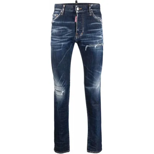Slim-Fit Denim Jeans for Men , male, Sizes: 2XL - Dsquared2 - Modalova